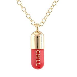 Kris Nations Red Chill Pill necklace